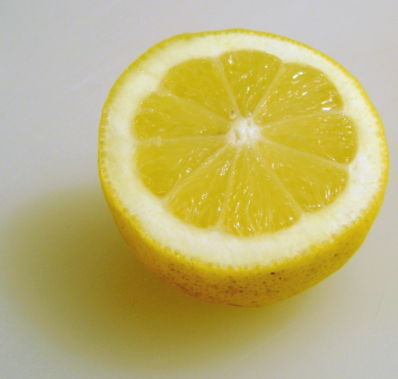 half cut lemon
